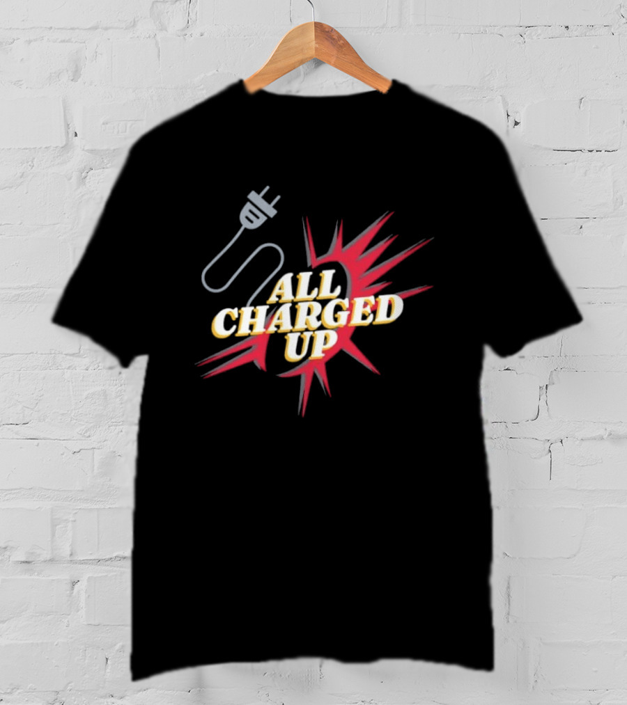 Ottawa All Charged Up Electric Energy Burst Plug T-Shirt