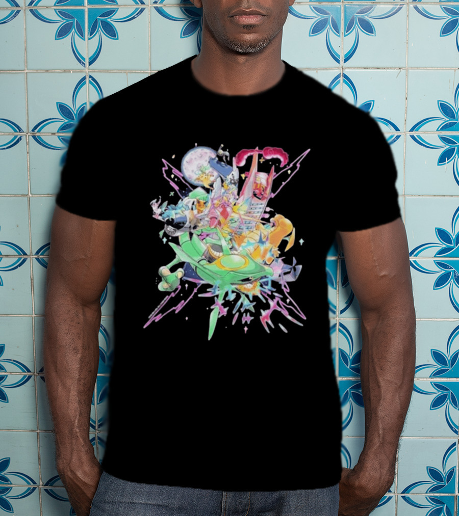 Pokémon Sword Shield Evolving Skies 2026 Vibrant Character Explosion T-Shirt