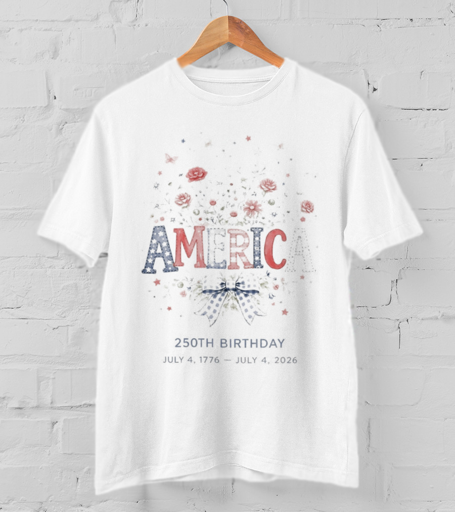 America 250th Birthday Celebrating 1776 To 2026 With Patriotic T-Shirt