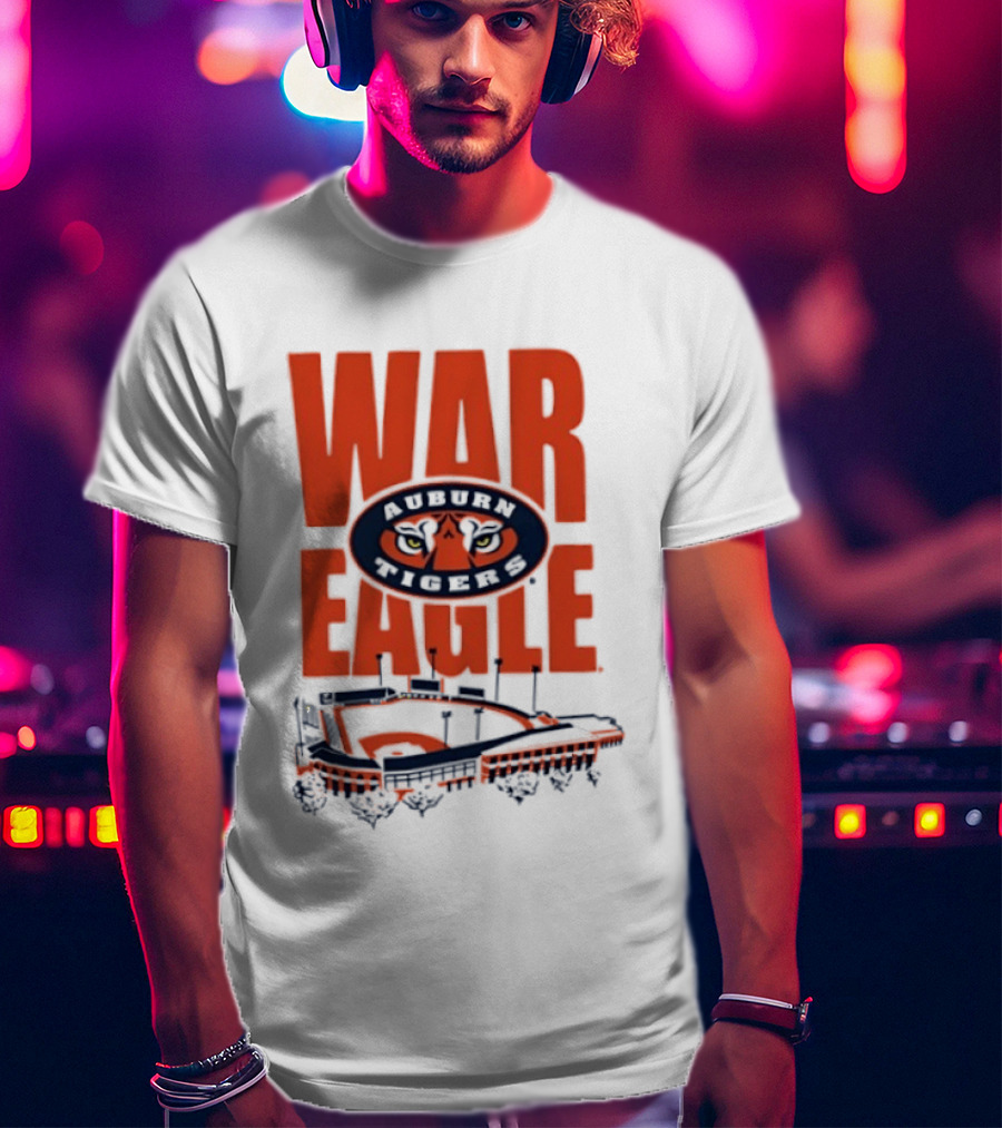 Auburn Tigers War Eagle Baseball Stadium Tiger Eyes T-Shirt