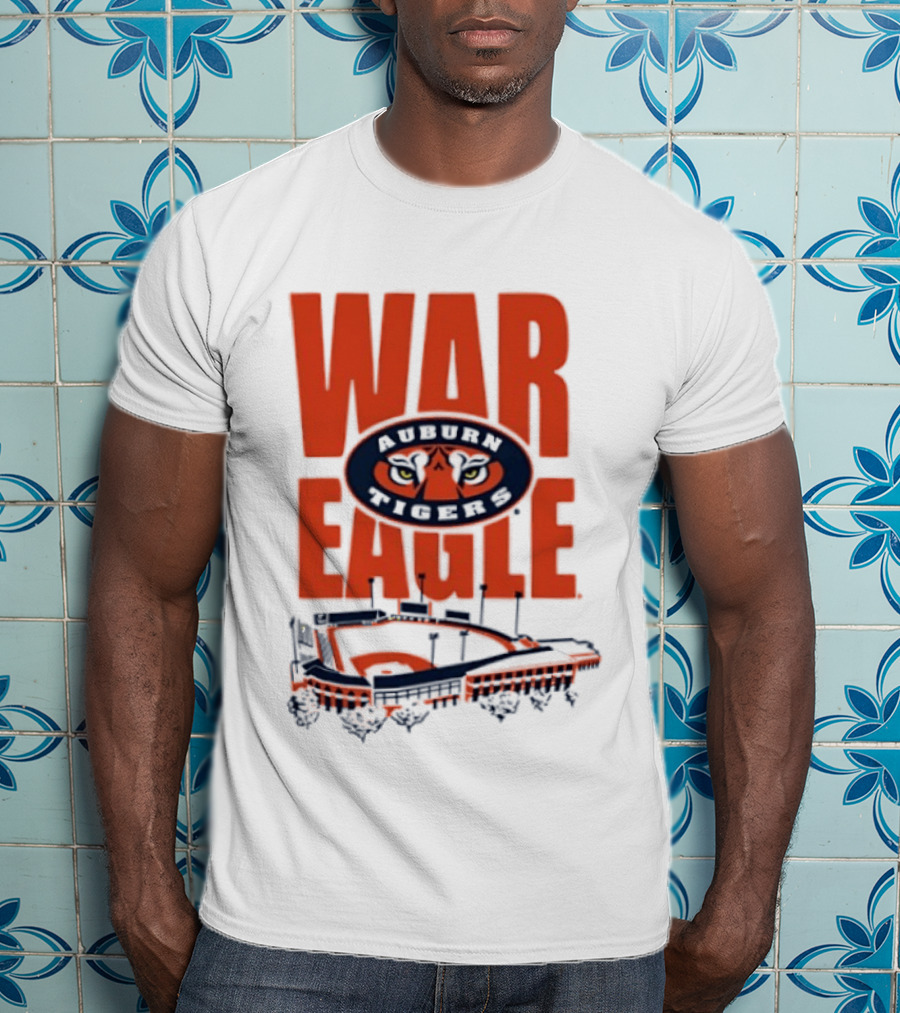 Auburn Tigers War Eagle Baseball Stadium Tiger Eyes T-Shirt