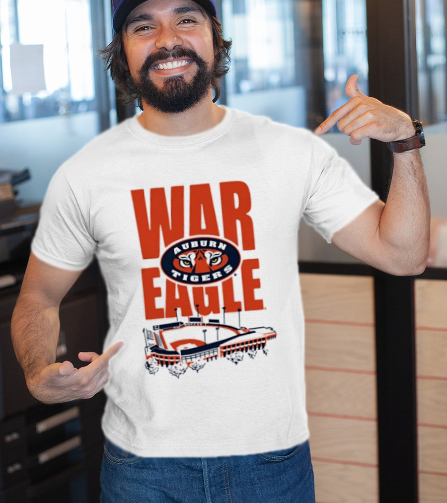Auburn Tigers War Eagle Baseball Stadium Tiger Eyes T-Shirt