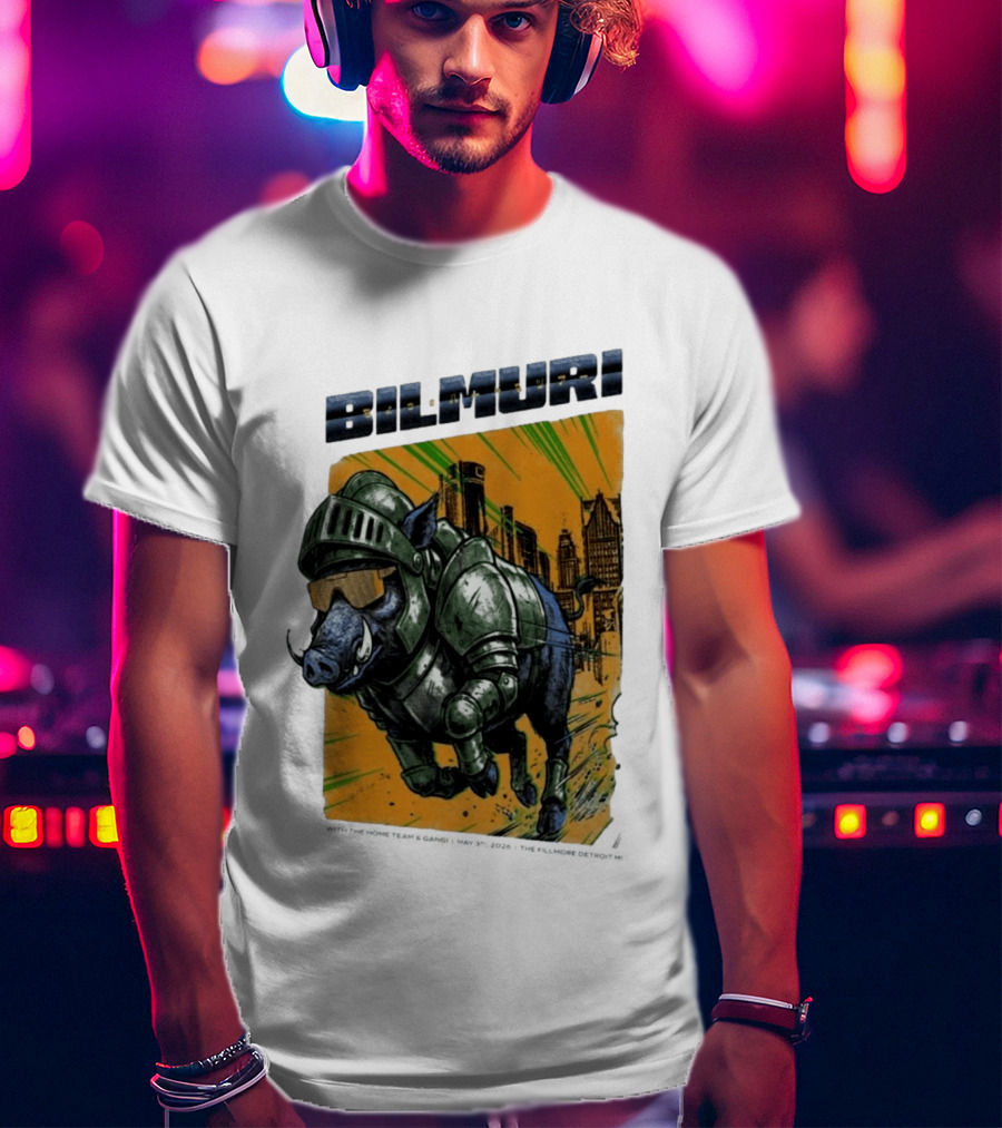 Bilmuri Armored Boar Detroit Skyline The Fillmore May 3 2026 T-Shirt
