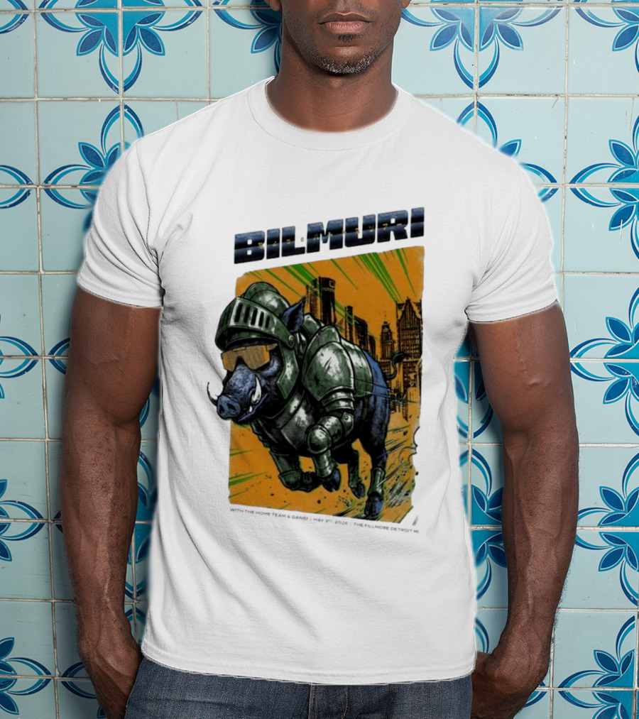 Bilmuri Armored Boar Detroit Skyline The Fillmore May 3 2026 T-Shirt