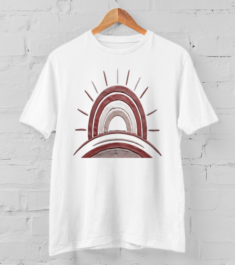 Boho Terracotta Sunset Arches T-Shirt