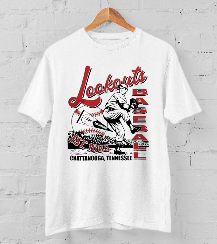 Lookouts Baseball Chattanooga Tennessee Est 1885 T-Shirt