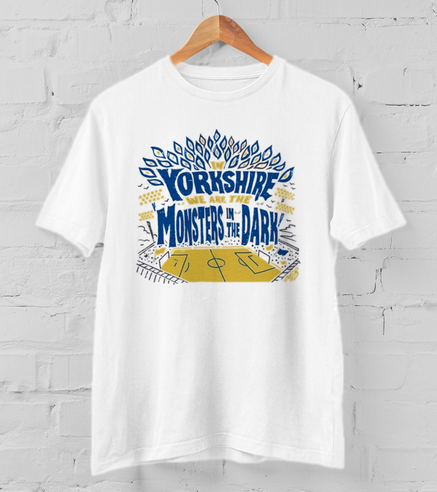 Monsters In The Dark Yorkshire Court Basketball T-Shirt