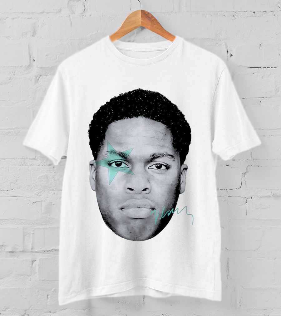 Daniel Caesar Star Face Blue Signature T-Shirt