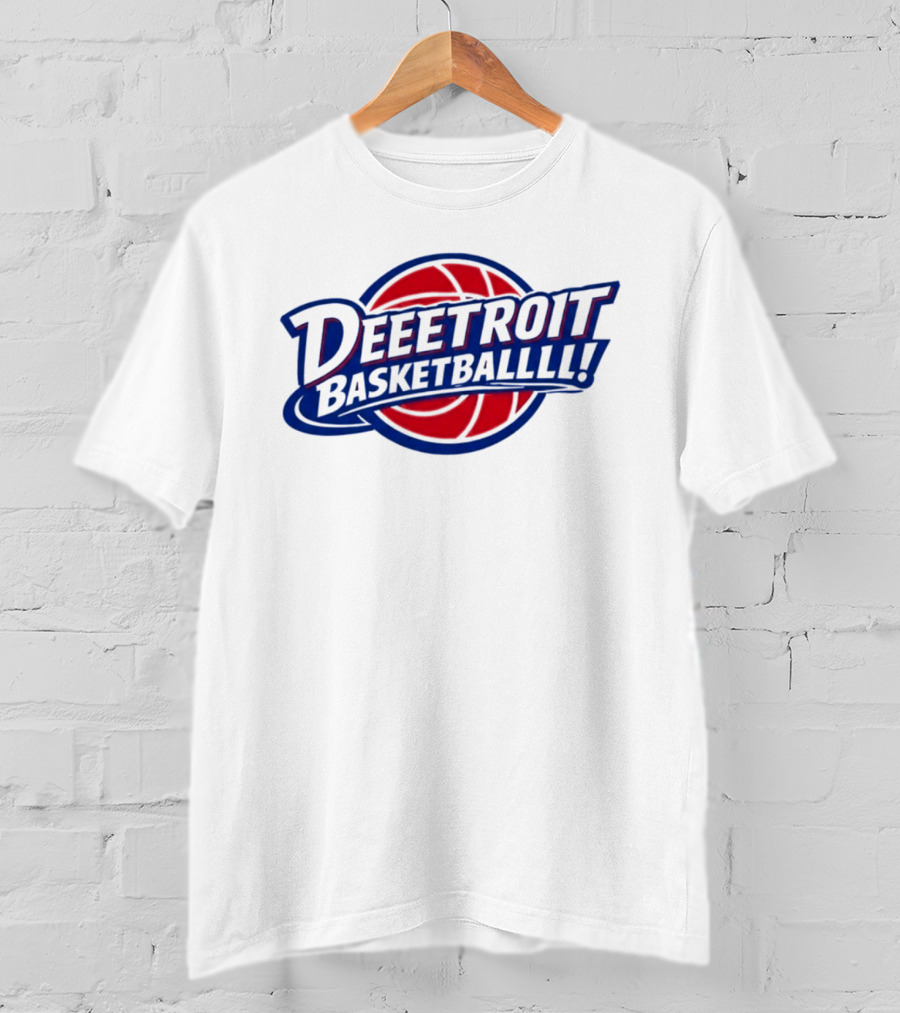 Deeetroit Basketballlll Basketball Sports Fan T-Shirt