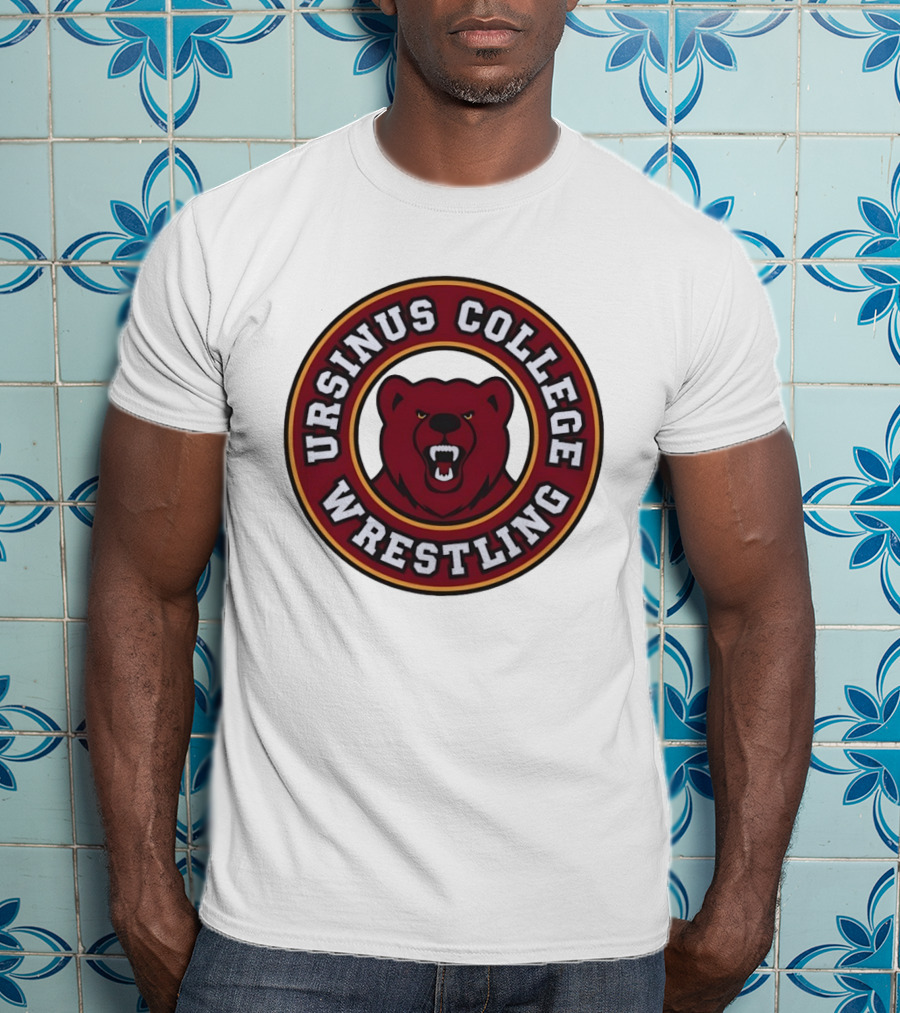 Ursinus College Bear Head Wrestling T-Shirt
