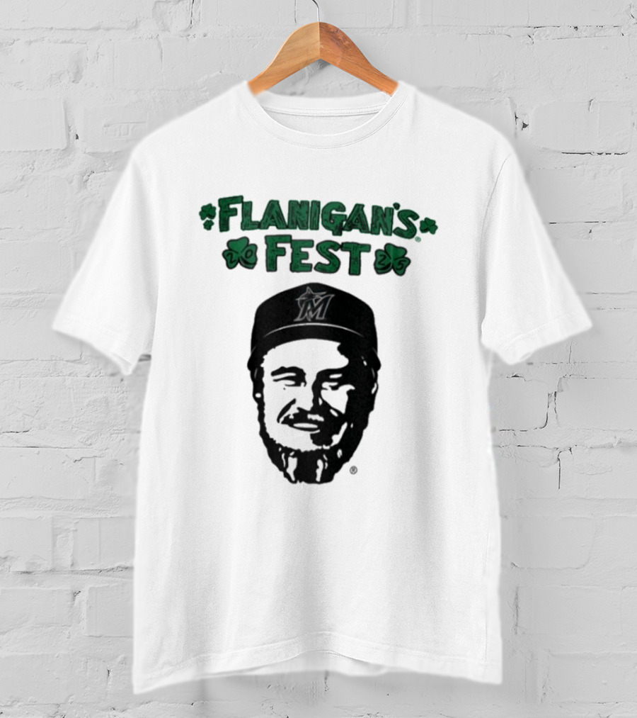 Flanigan's Fest Miami Marlins Shamrock T-Shirt