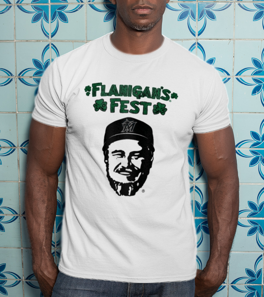 Flanigan's Fest Miami Marlins Shamrock T-Shirt