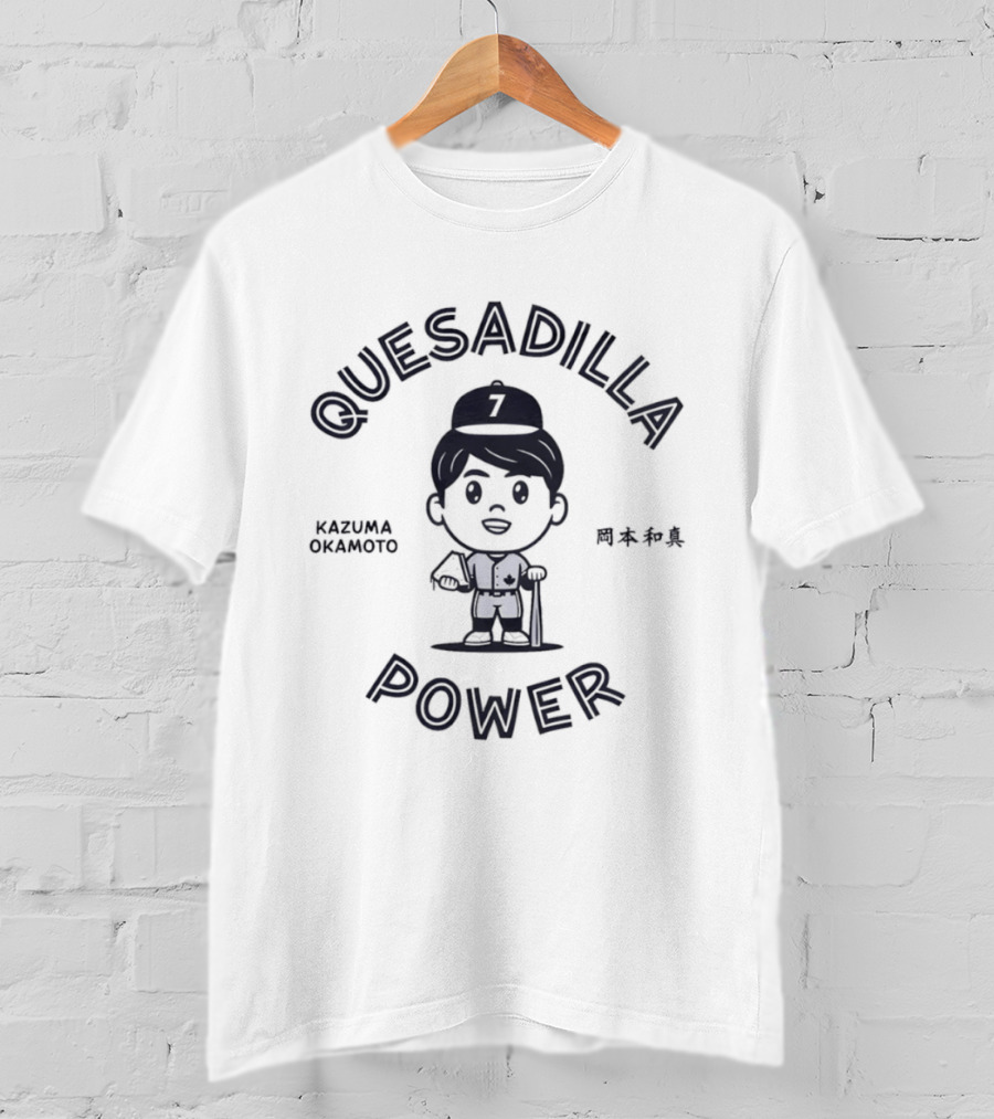 Quesadilla Power Kazuma Okamoto Baseball 7 Toronto Blue Jays T-Shirt
