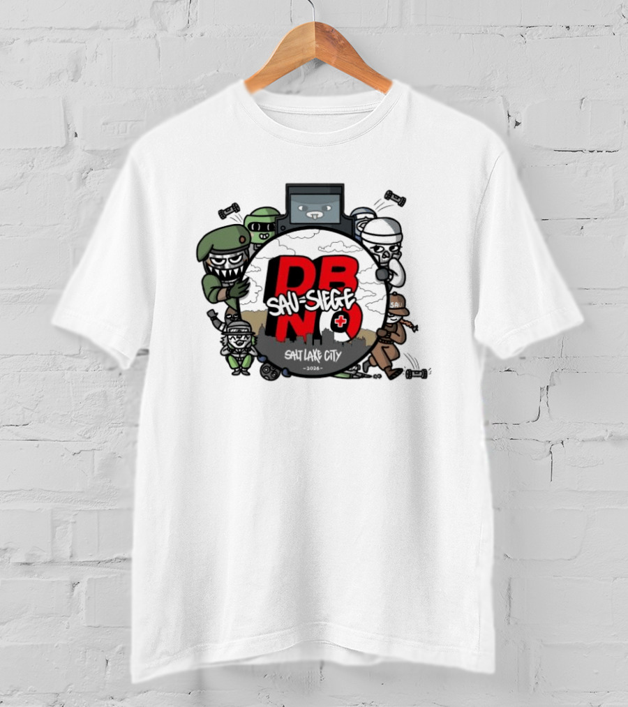 Rainbow Six Siege DBNO Salt Lake City 2026 Gaming Event Characters T-Shirt