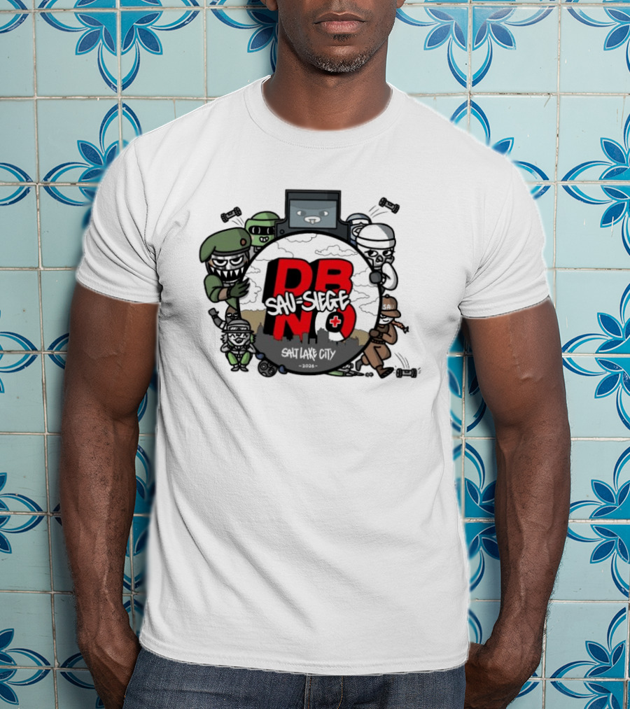 Rainbow Six Siege DBNO Salt Lake City 2026 Gaming Event Characters T-Shirt