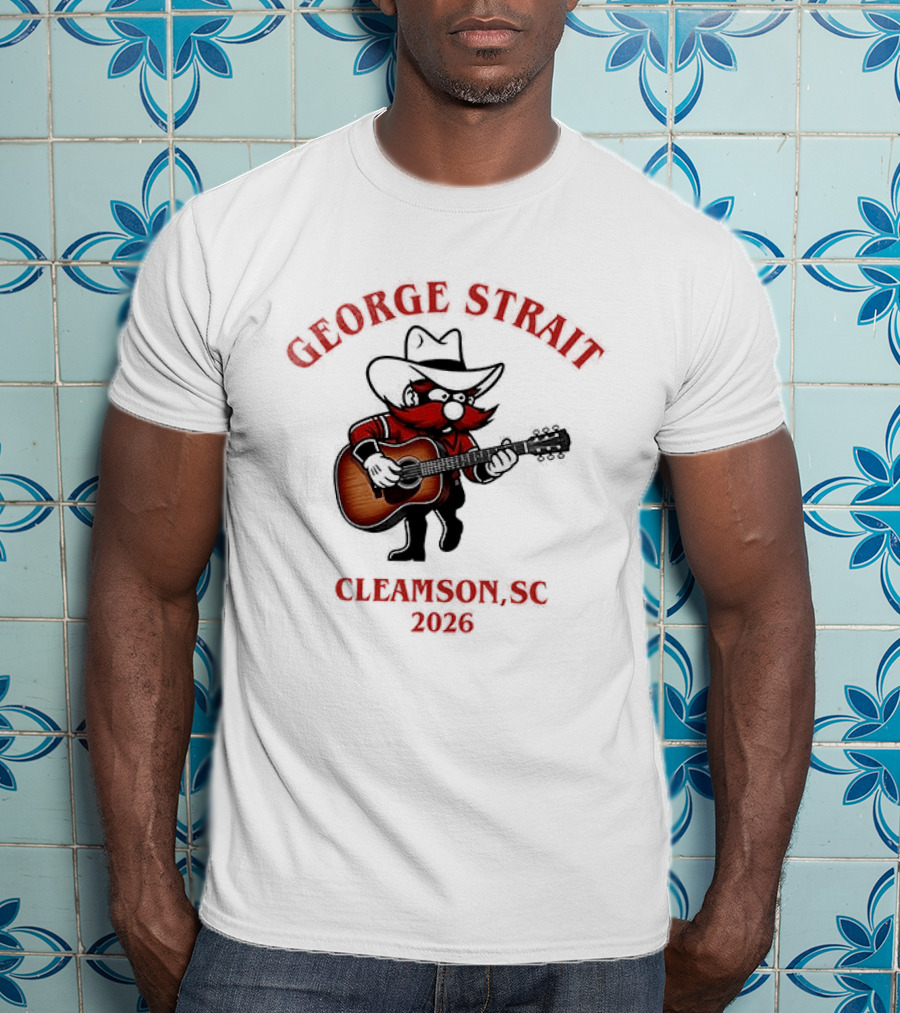 George Strait Clemson 2023 Cowboy Guitar Player T-Shirt
