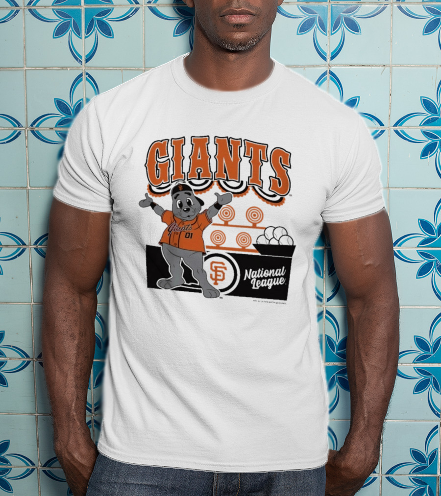 San Francisco Giants Mitchell & Ness Cream Step Back Up Giants National League T-Shirt