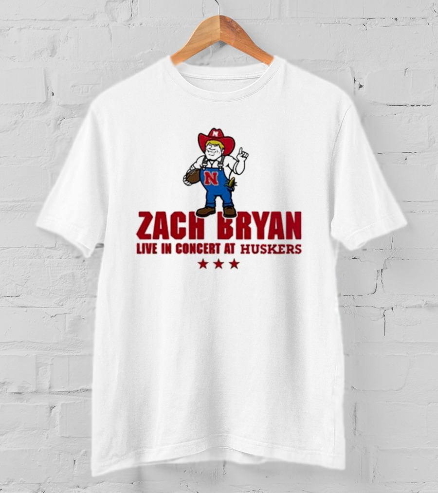 Zach Bryan Live In Concert At Huskers Cowboy T-Shirt
