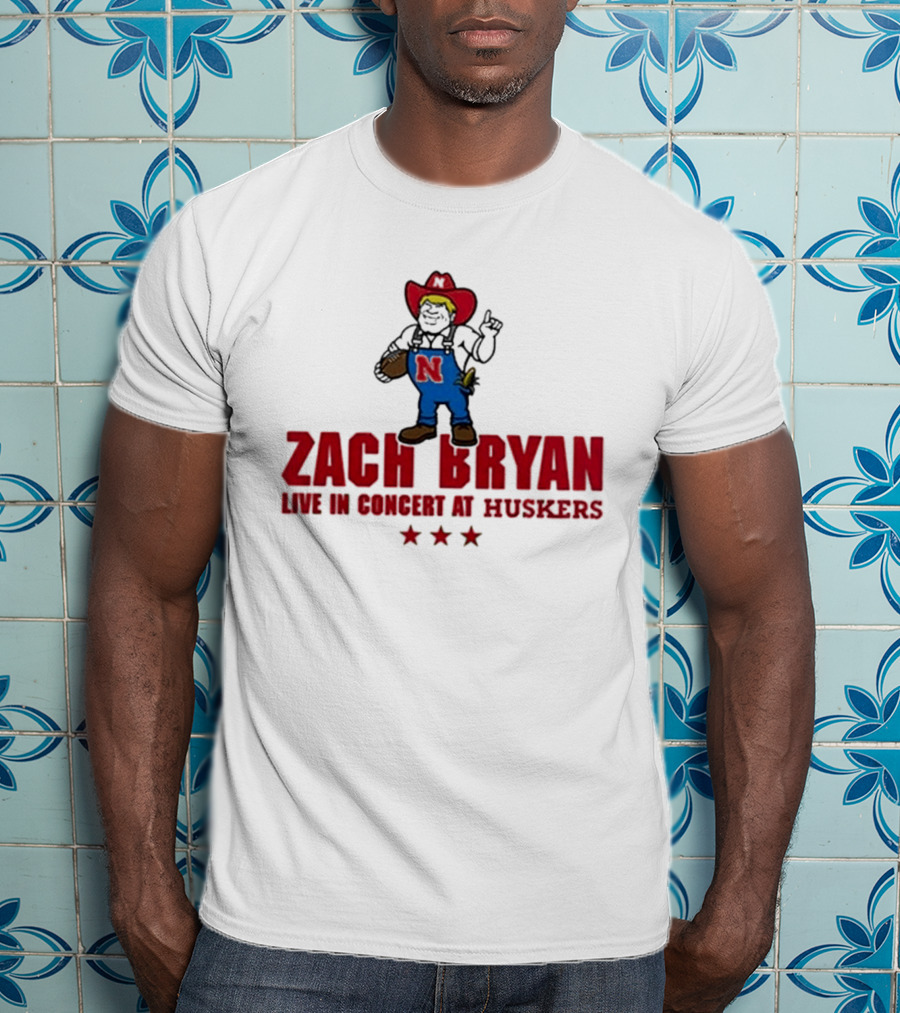 Zach Bryan Live In Concert At Huskers Cowboy T-Shirt