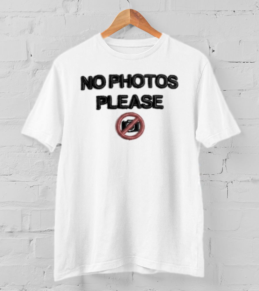 Medina Luis No Photos Please Red Circle T-Shirt