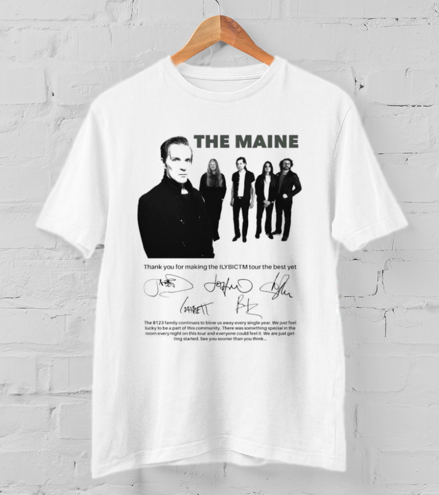 The Maine Thank You For Making The ILYBICTM Signed Band T-Shirt