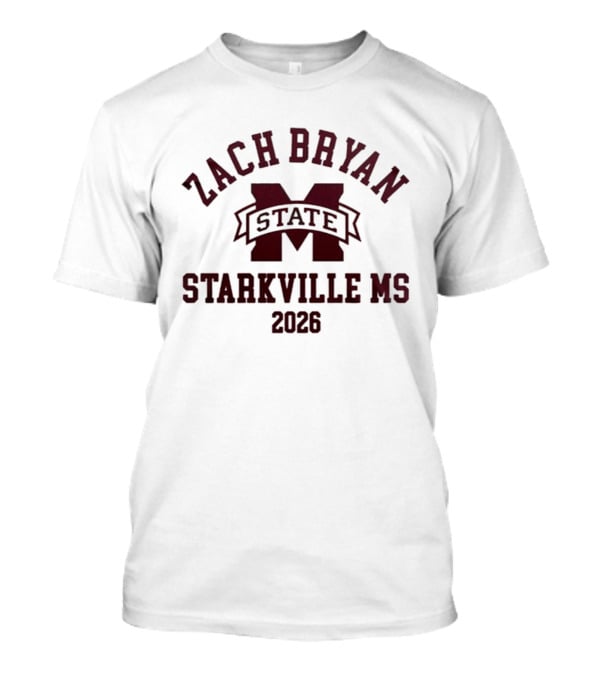 Zach Bryan State Starkville MS 2026 T-Shirt