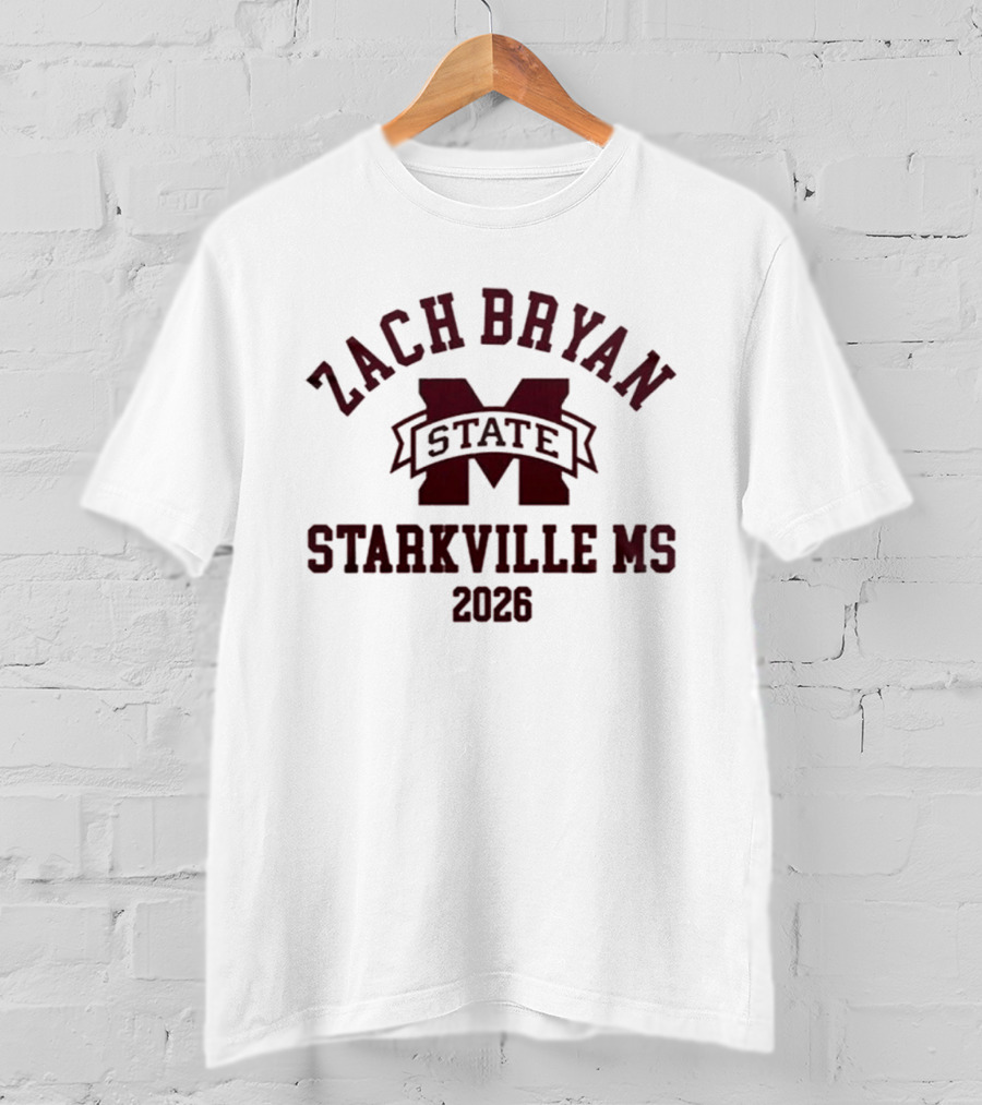 Zach Bryan State Starkville MS 2026 T-Shirt