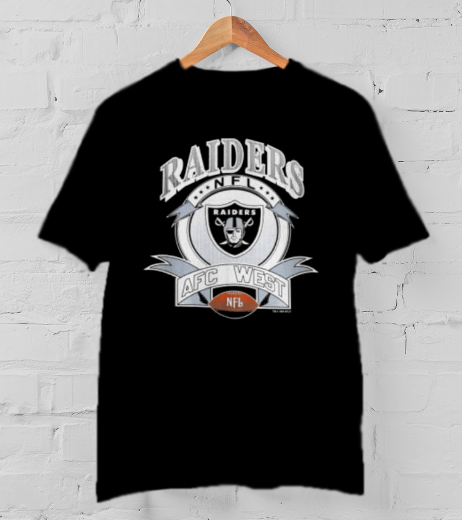 1992 Los Angeles Raiders NFL AFC West Football T-Shirt