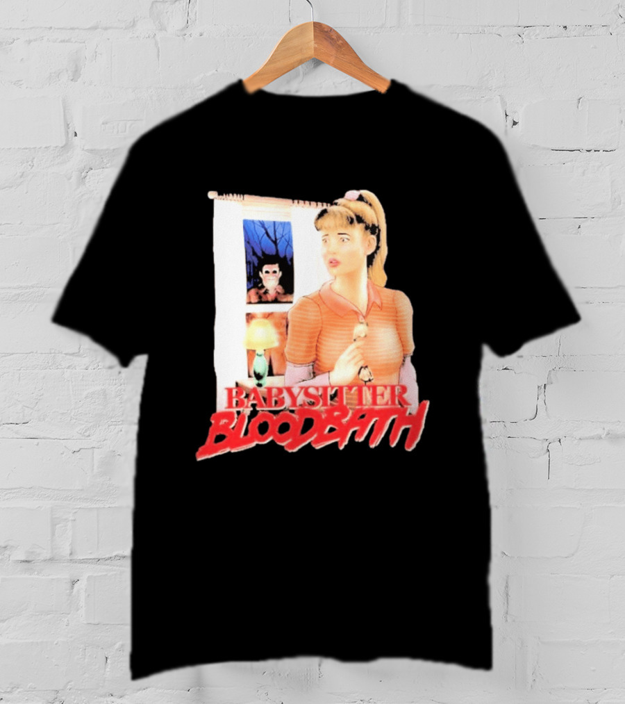 Babysitter Bloodbath Puppet Combo Novel Cover Creepy T-Shirt
