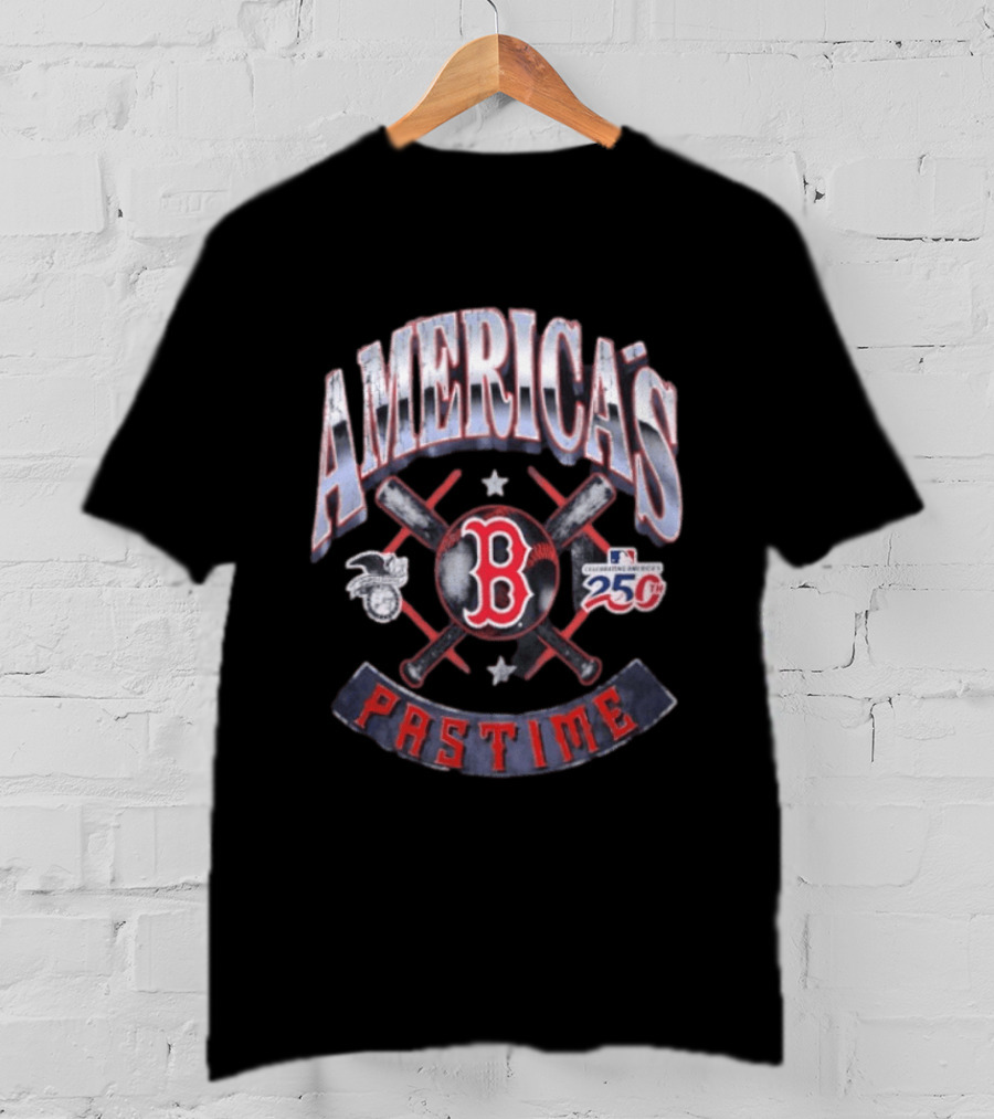 Boston Red Sox Celebrating America's Pastime 250th Anniversary T-Shirt