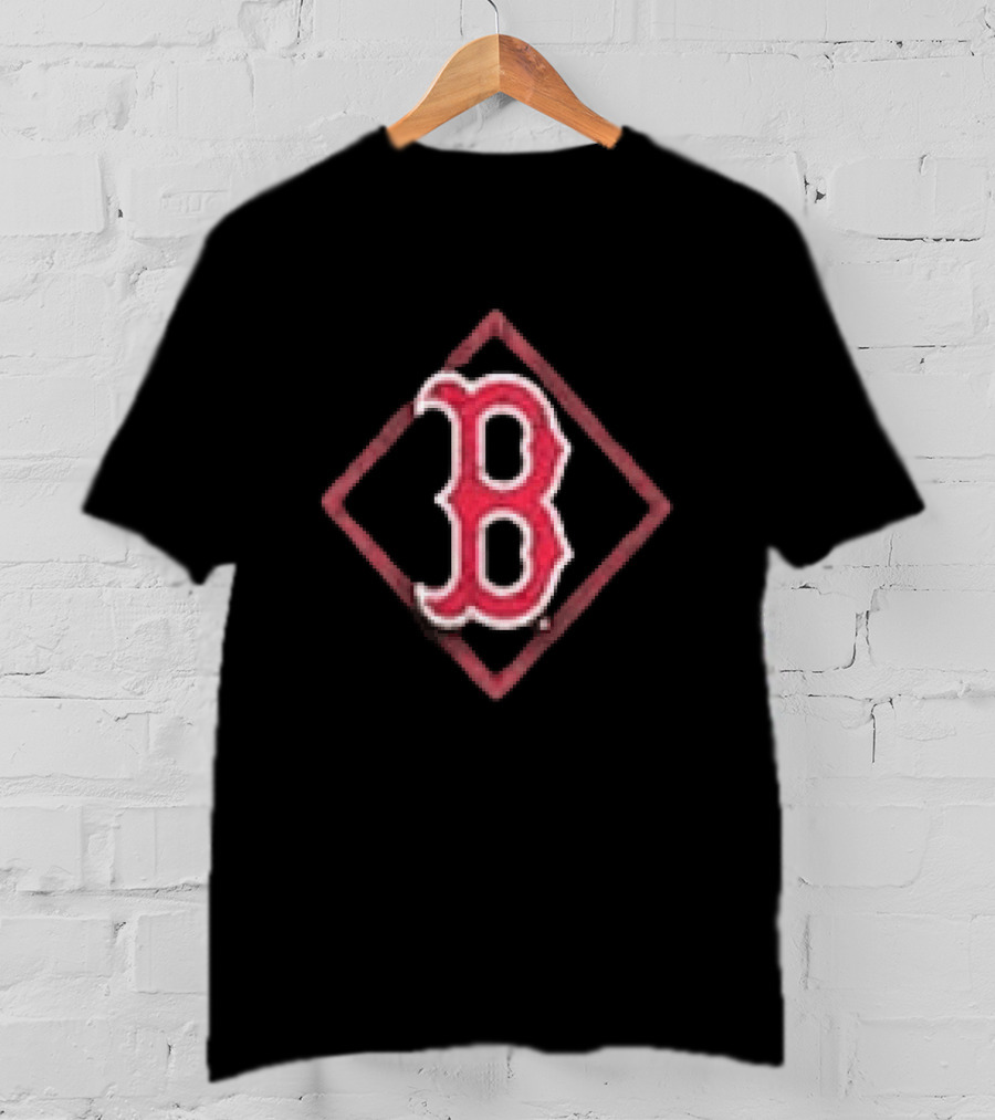 Boston Red Sox America's Pastime Black Americana Red B T-Shirt