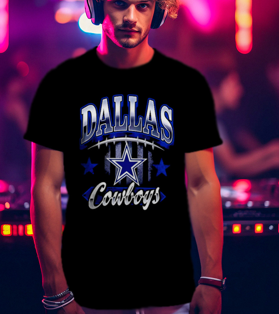 Dallas Cowboys Americana 2026 Star And Stripes Football Team Fan T-Shirt