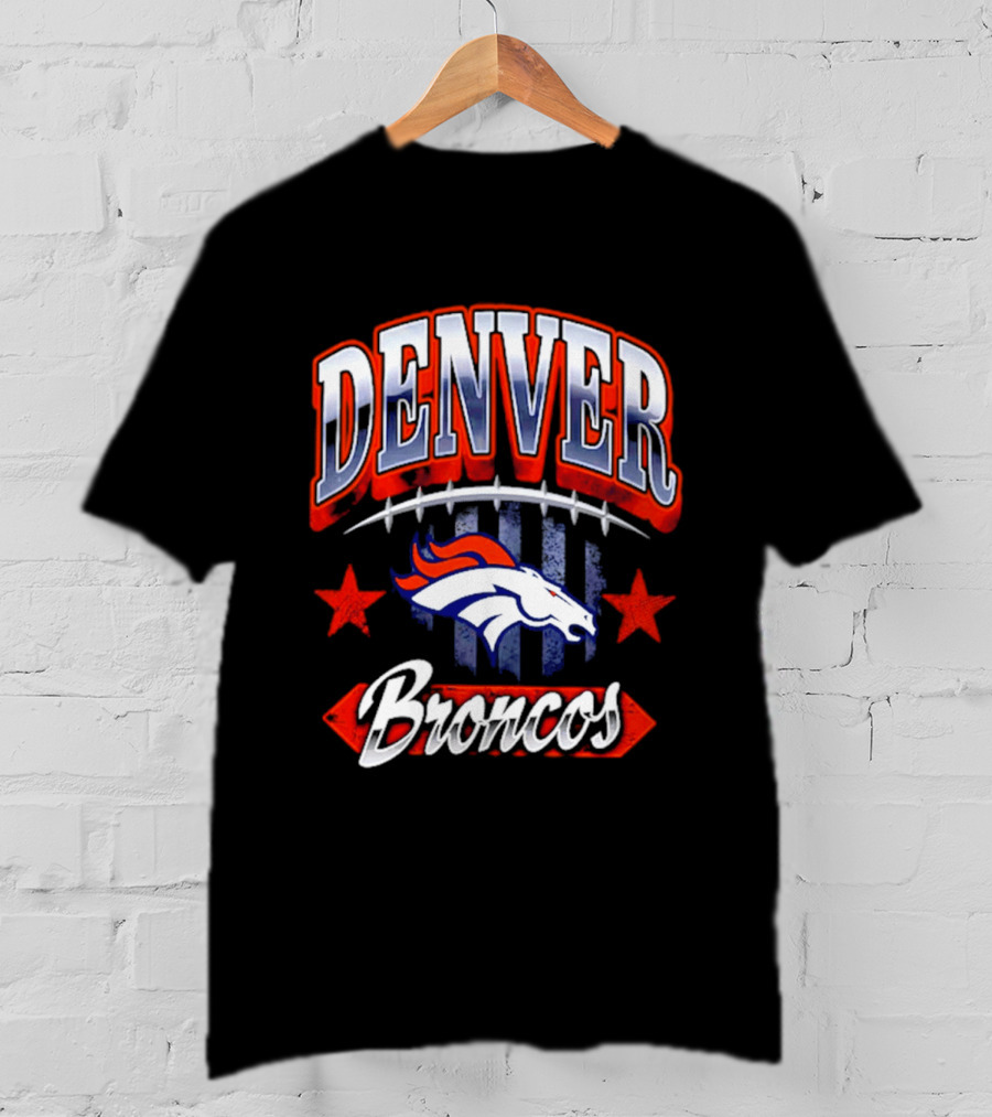 Denver Broncos Americana 2026 Fan Stars And Stripes T-Shirt
