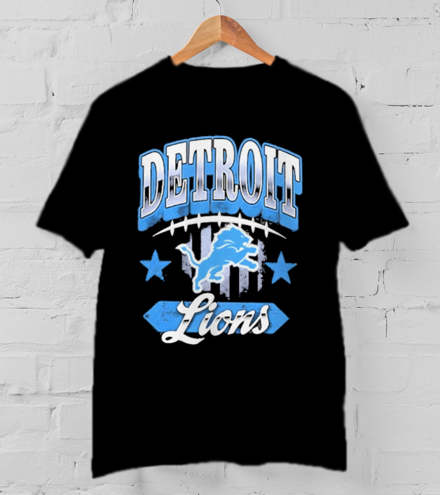 Detroit Lions Americana 2026 Stars Stripes Football Fan Gear T-Shirt