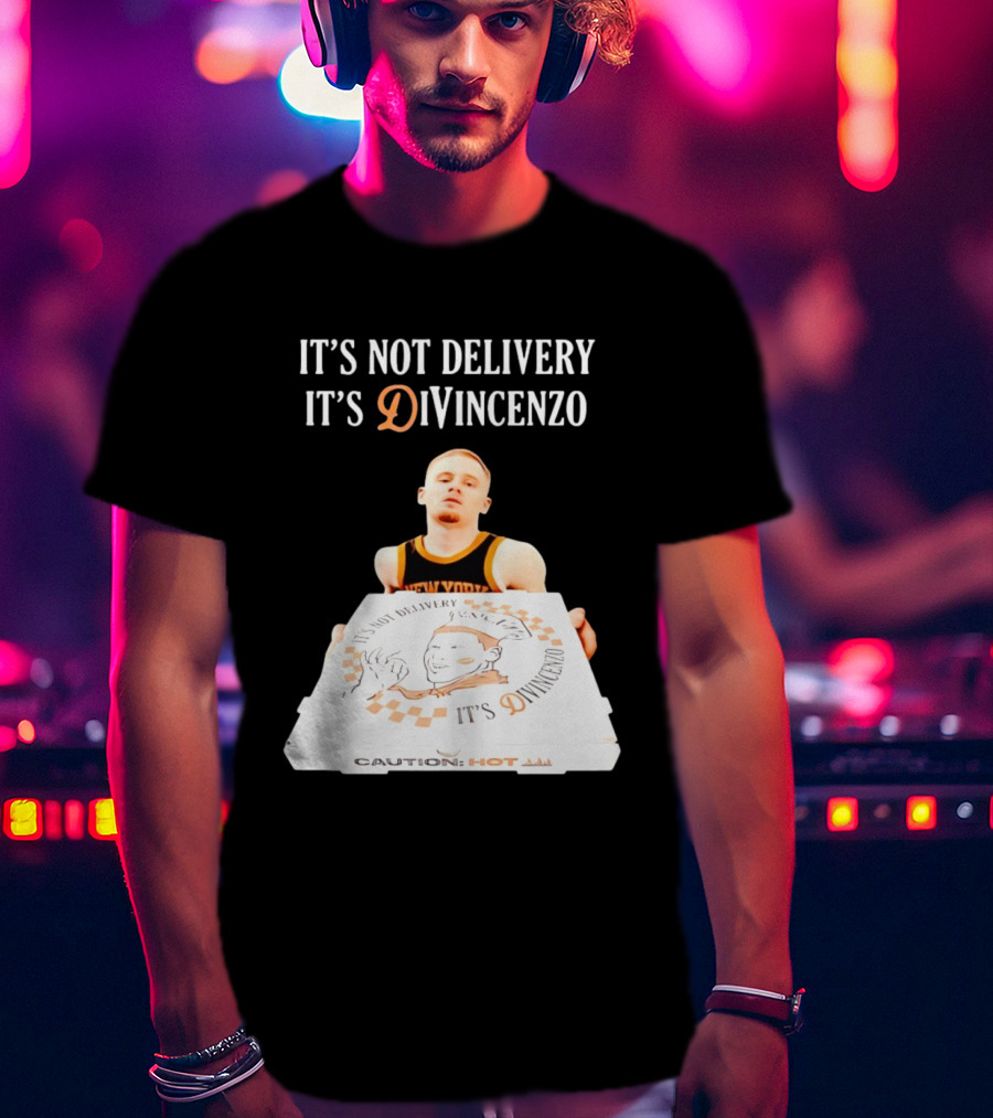 It's Not Delivery It's DiVincenzo Basketball Pizza Box T-Shirt