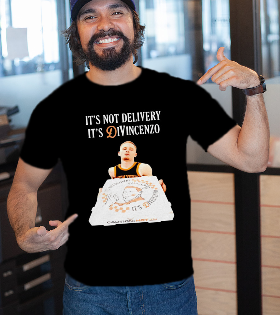 It's Not Delivery It's DiVincenzo Basketball Pizza Box T-Shirt