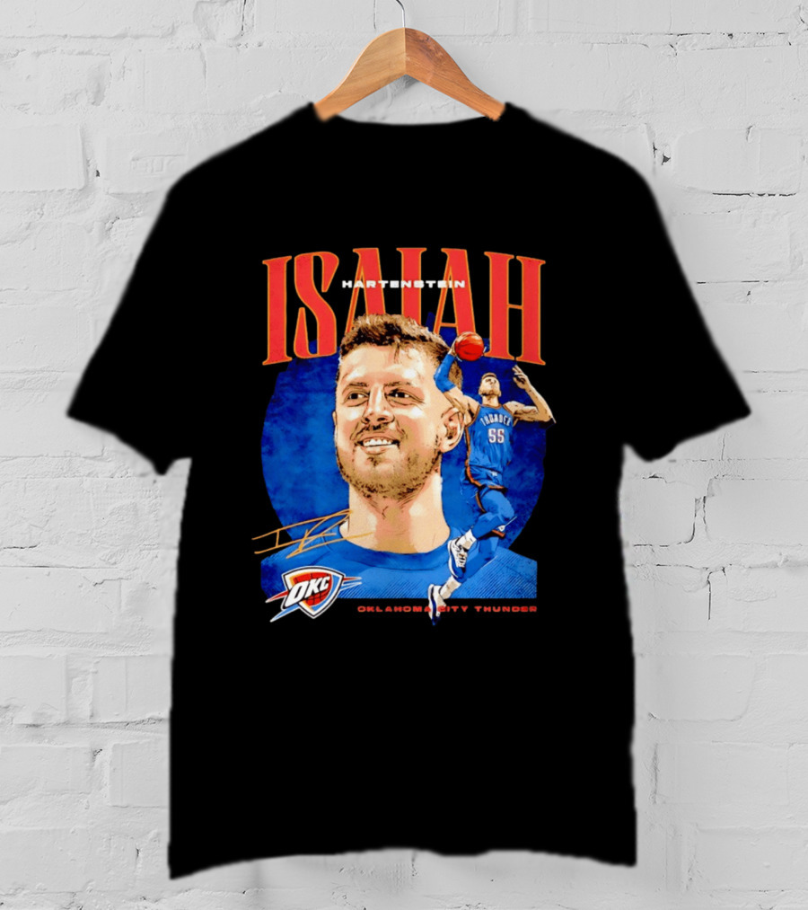 Isaiah Hartenstein 55 Oklahoma City Thunder NBA OKC Signature T-Shirt