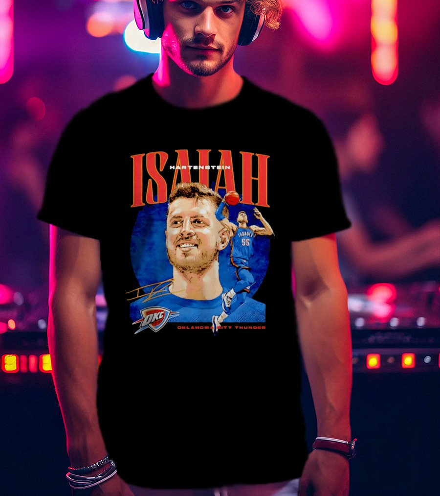 Isaiah Hartenstein 55 Oklahoma City Thunder NBA OKC Signature T-Shirt
