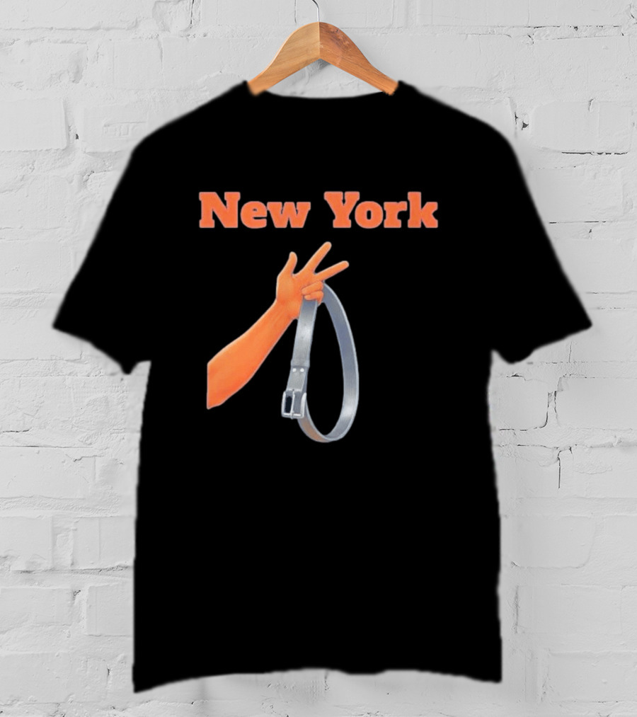 Jalen Brunson Three Point Celebration New York Knicks Belt Gesture T-Shirt