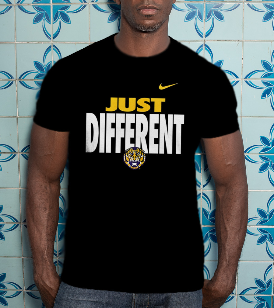 Just Different LSU Tigers Nike Iconic Team Spirit T-Shirt