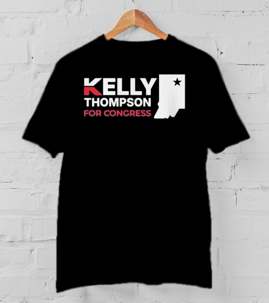 Kelly Thompson For Congress Indiana Star Icon Representation T-Shirt