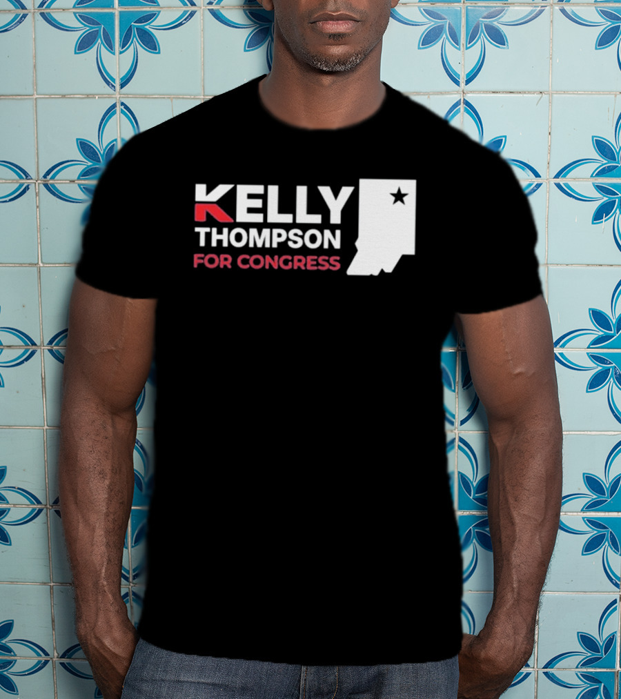 Kelly Thompson For Congress Indiana Star Icon Representation T-Shirt