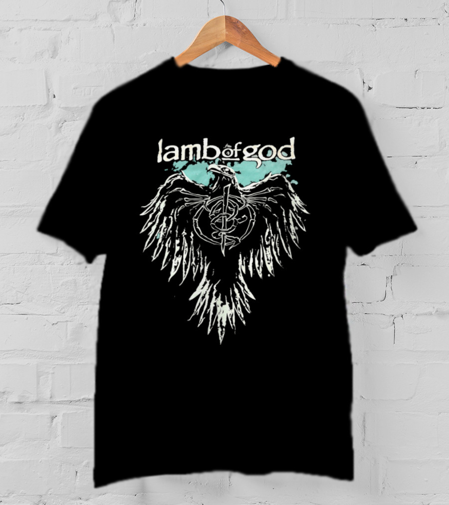 Lamb Of God Phoenix Wings Symbol With Watercolor Accent T-Shirt