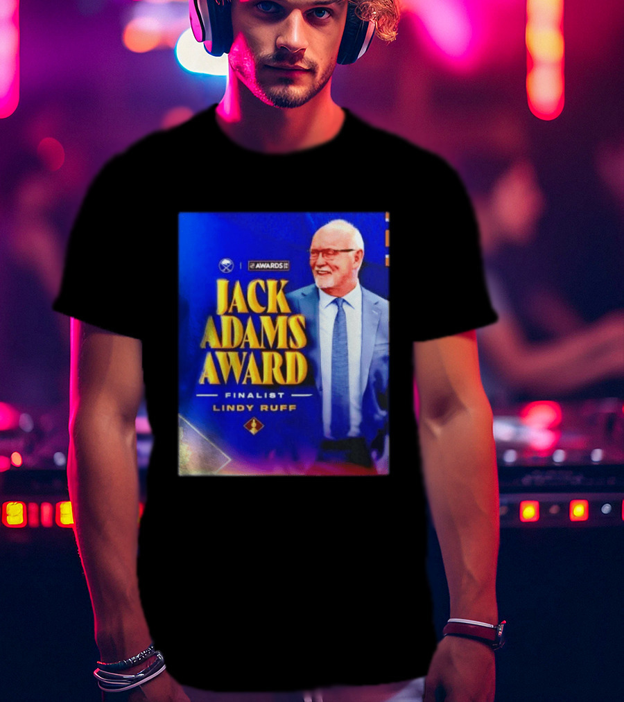 Lindy Ruff Jack Adams Award Finalist NHL Coach Recognition T-Shirt