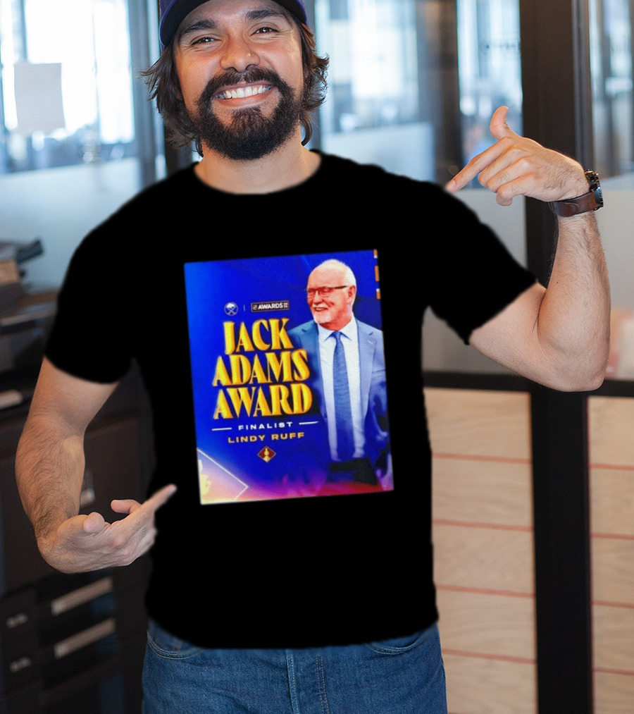 Lindy Ruff Jack Adams Award Finalist NHL Coach Recognition T-Shirt