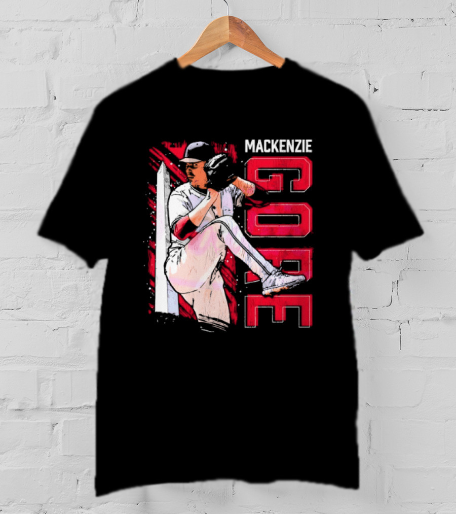 Mackenzie Gore Washington Pitching Action Baseball T-Shirt