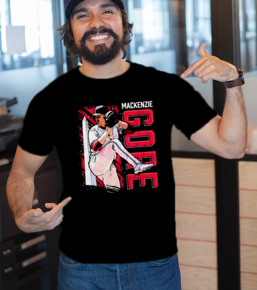 Mackenzie Gore Washington Pitching Action Baseball T-Shirt