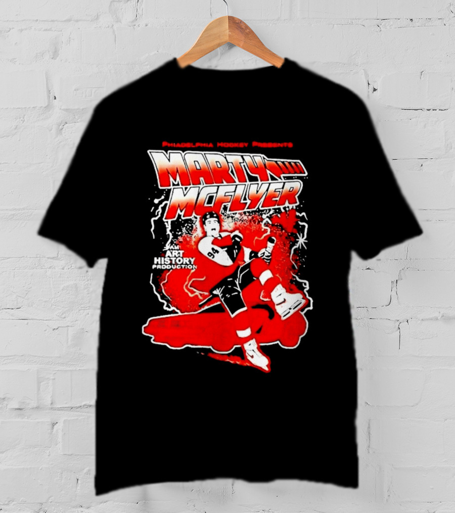 Philadelphia Hockey Presents Marty McFly 2026 With Philadelphia Flyers Hockey 97 T-Shirt