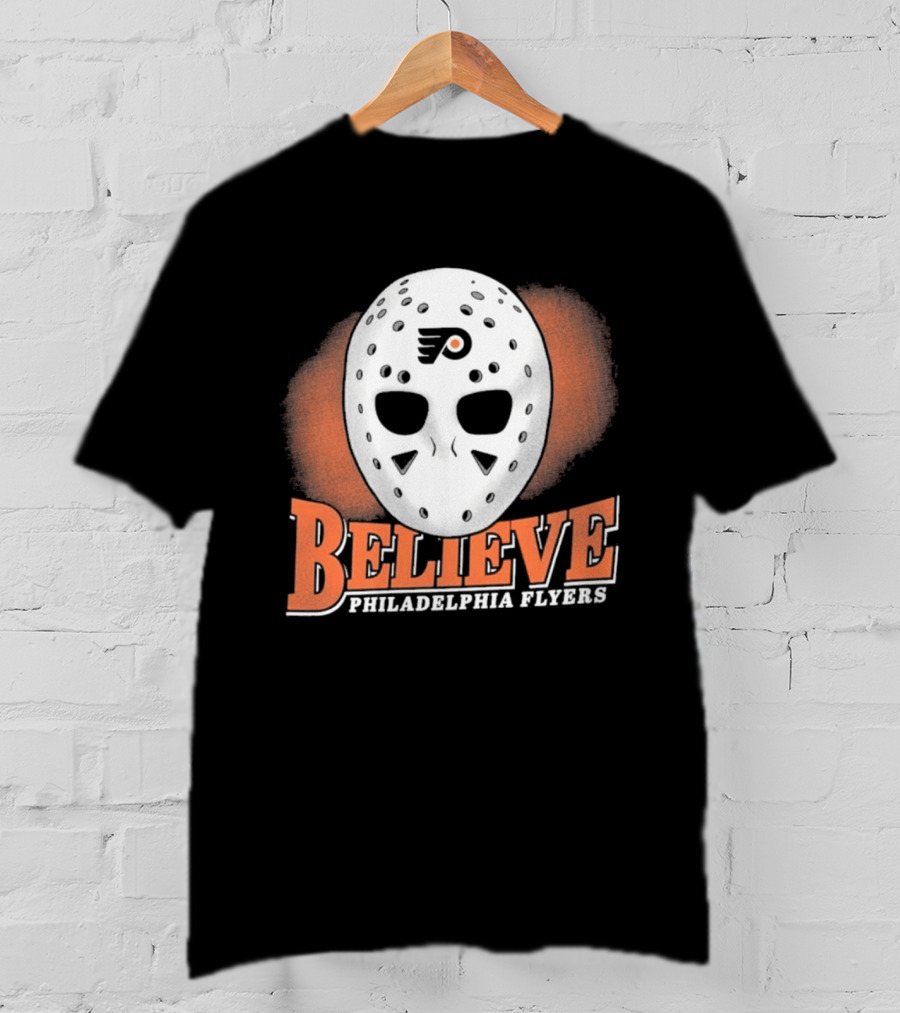 Philadelphia Flyers Believe Hockey Mask Franklin T-Shirt