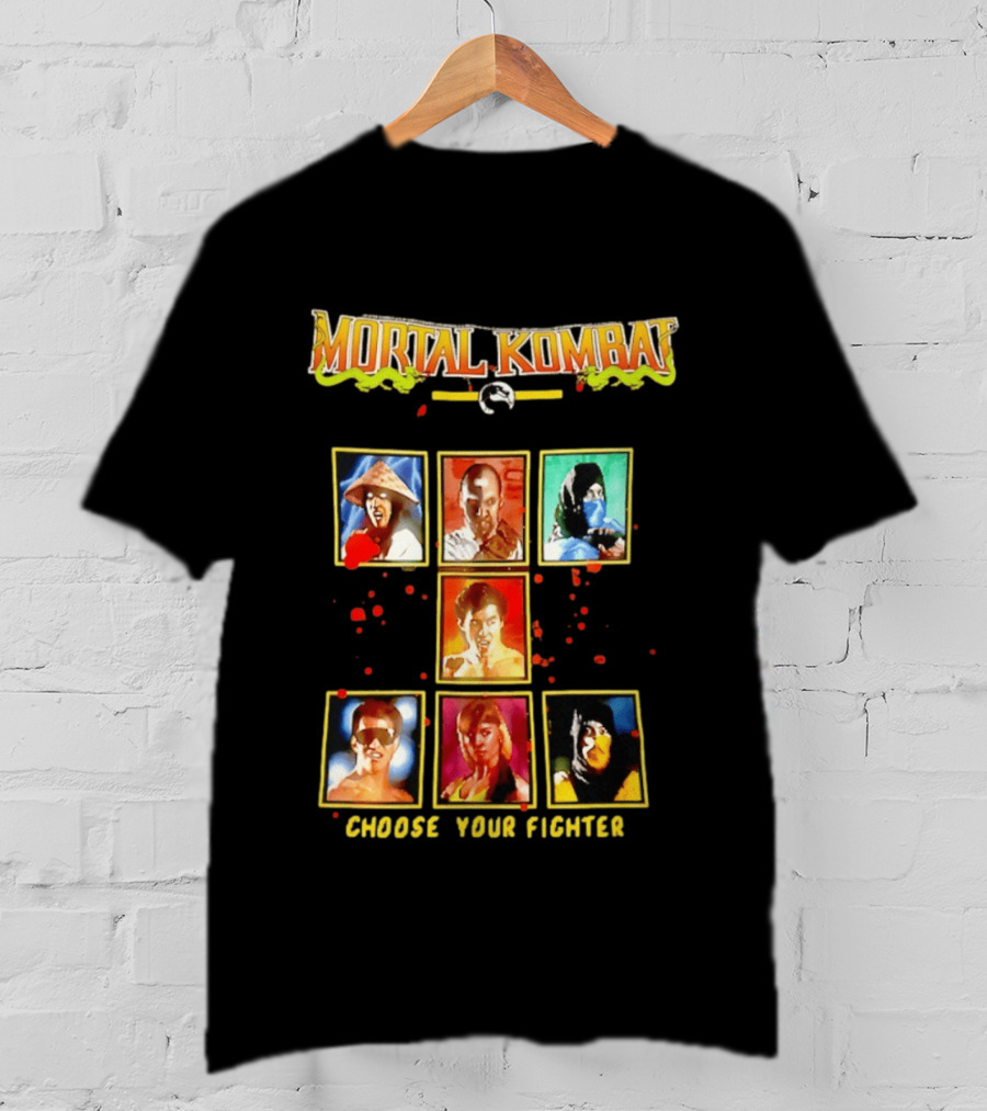 Mortal Kombat Choose Your Fighter Iconic Characters Selection T-Shirt